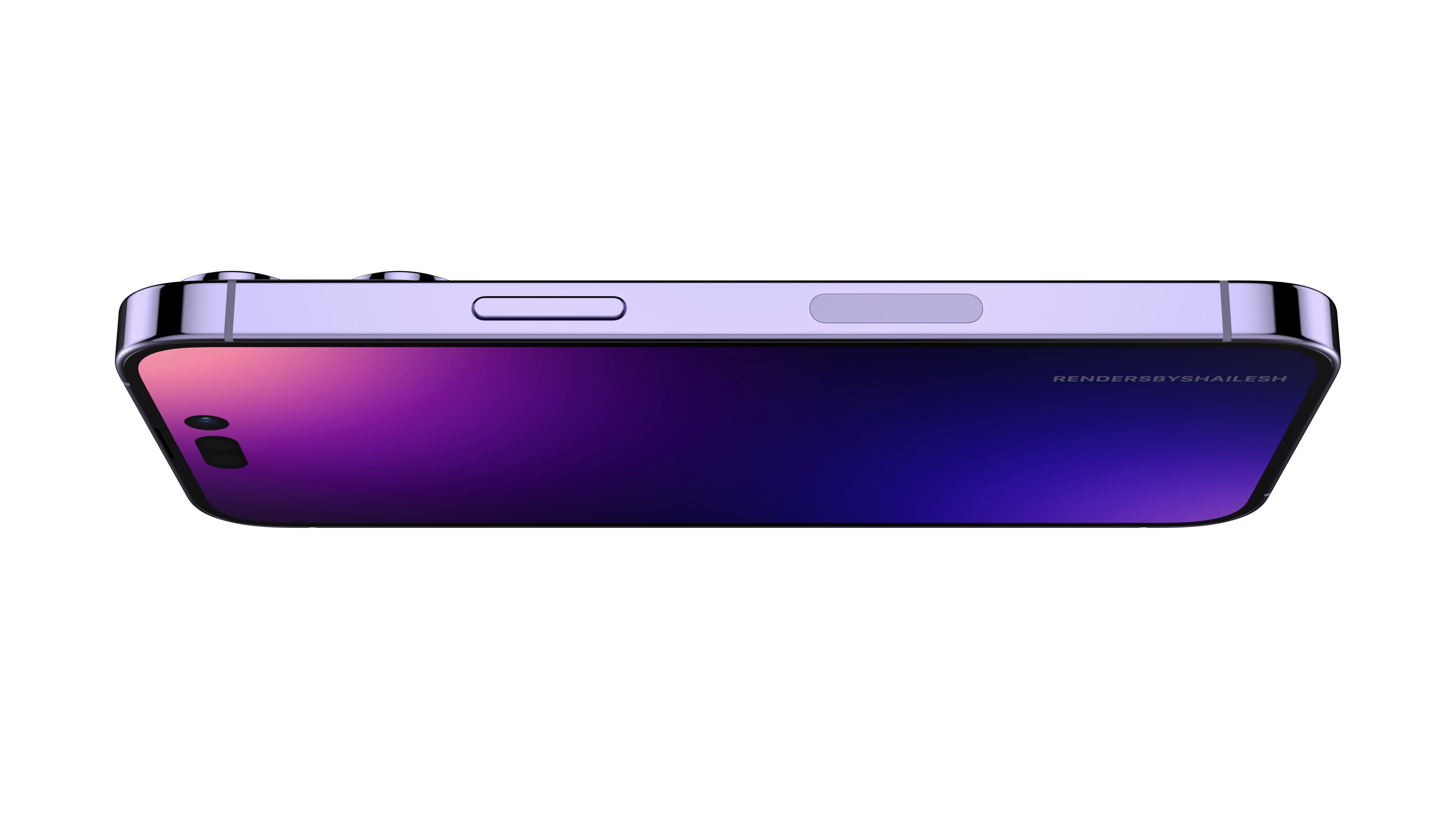 苹果iPhone 14 Pro概念渲染图曝光：告别刘海屏 辨识度拉满！