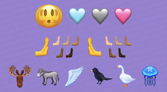 新的Emoji候选表情符号即将获得批准：包括水母、鹅、绿松石爱心等