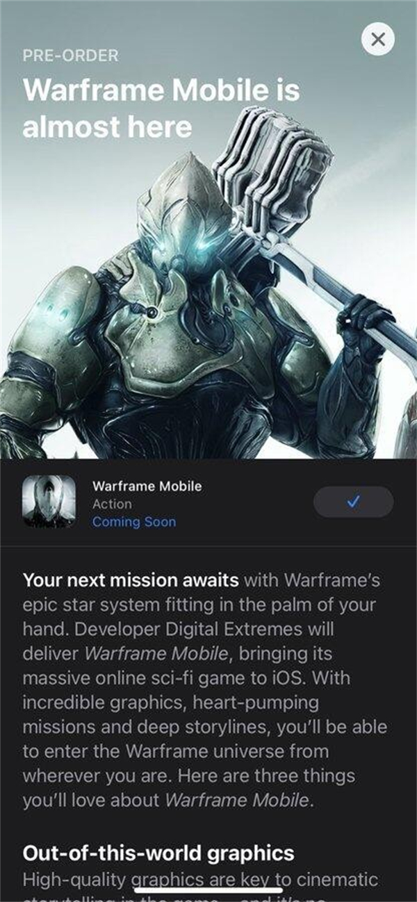 《星际战甲》手游版beta测试开启!将于明年正式上线 《星际战甲》手游版beta测试开启!将于明年正式上线