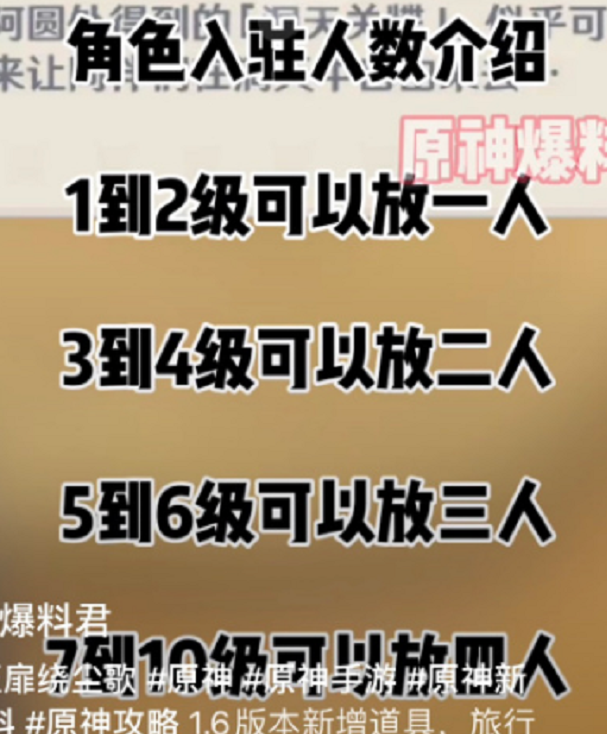 原神：1.6家园系统开放角色入住，玩家呼声最高的四位角色