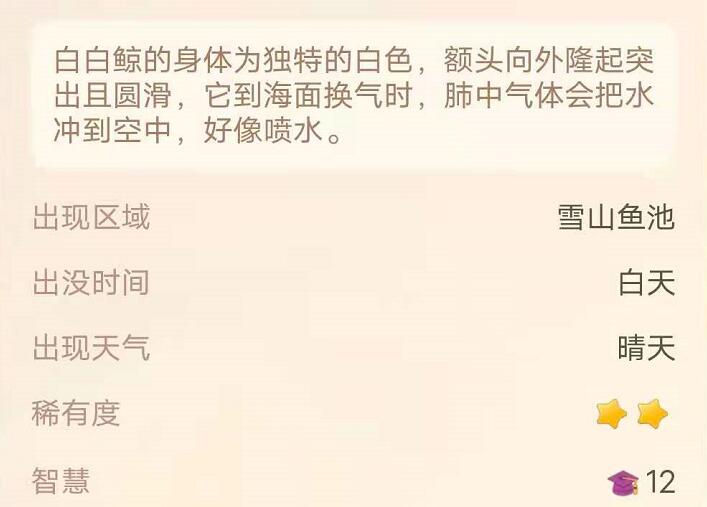 摩尔庄园白白鲸位置