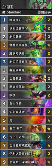 《炉石传说》贫瘠之地魔钢亡语瞎卡组推荐