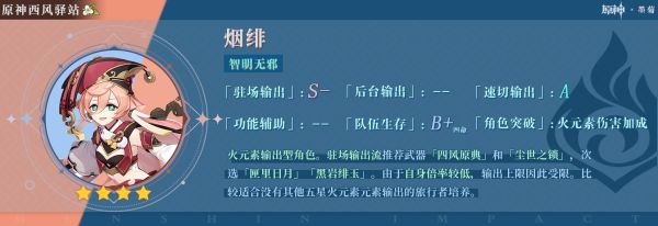 原神神里UP池各角色强度评析