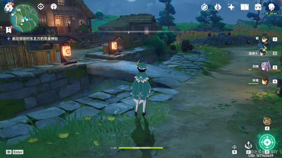 原神前往绀田村东北方的荒废神社位置任务攻略