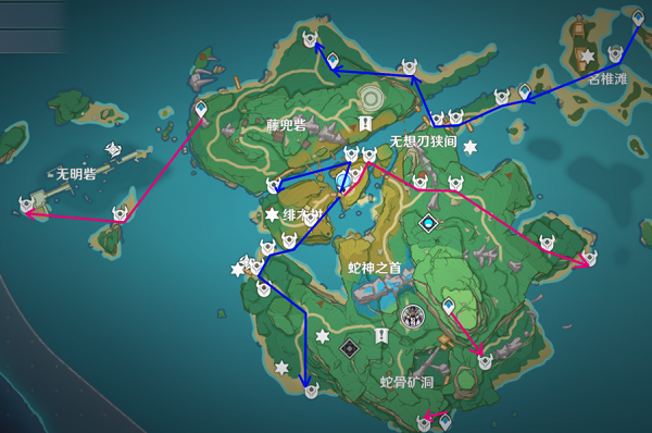 原神稻妻野伏众线路图推荐攻略大全 原神稻妻野伏众线路图推荐攻略大全