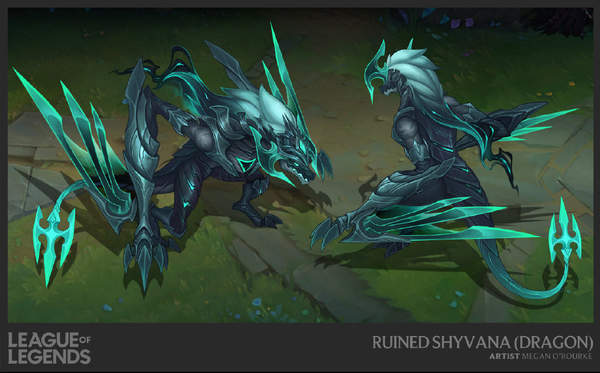 《LOL》破败军团皮肤概念图 身心失守，陷入破败之人
