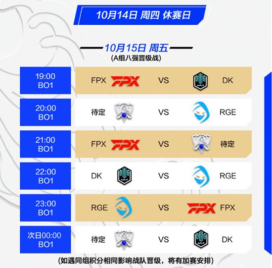 《LOL》2021全球总决赛入围赛及小组赛赛程一览