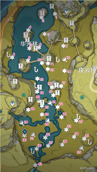 原神逐月符宝箱分布图 原神逐月符宝箱分布图