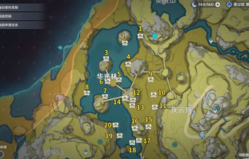 《原神》周年庆玄月宝箱位置分布