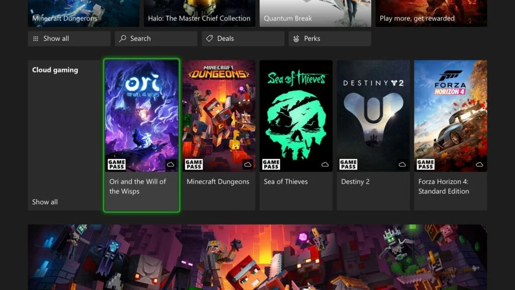 微软在Xbox上测试云游戏服务 未来还将登陆网络电视