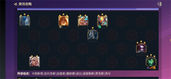 金铲铲之战卡莉斯塔阵容羁绊打法攻略