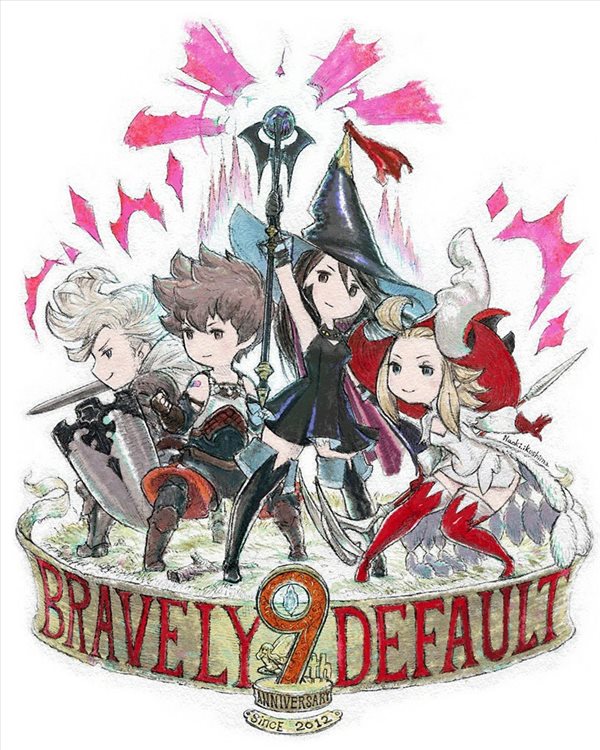 RPG《勇气默示录》官方发布贺图纪念游戏诞生9周年