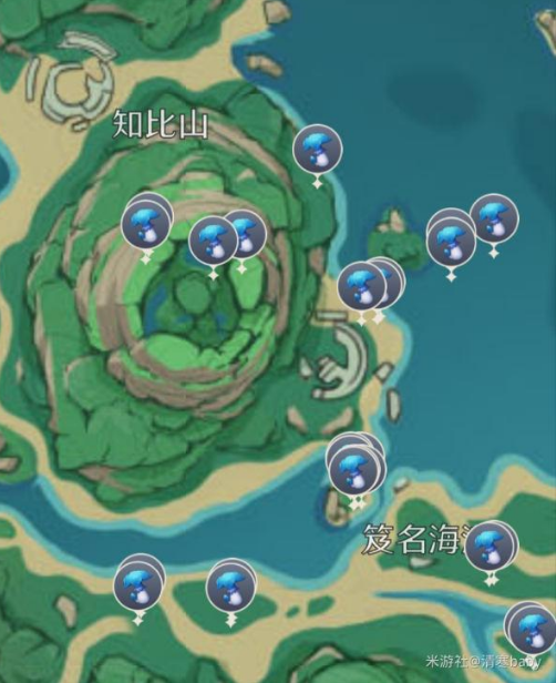《原神》鹤观幽灯蕈位置分布介绍 《原神》鹤观幽灯蕈位置分布介绍