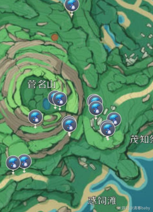 《原神》鹤观幽灯蕈位置分布介绍 《原神》鹤观幽灯蕈位置分布介绍