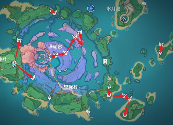 《原神》冬极白星突破材料快速采集线路