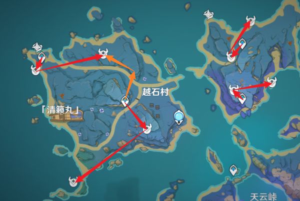 《原神》冬极白星突破材料快速采集线路
