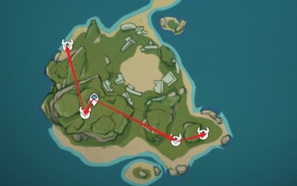 《原神》冬极白星突破材料快速采集线路