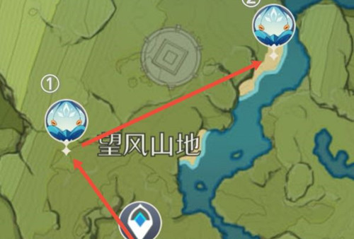 《原神》2.2坠星山谷骗骗花采集路线一览