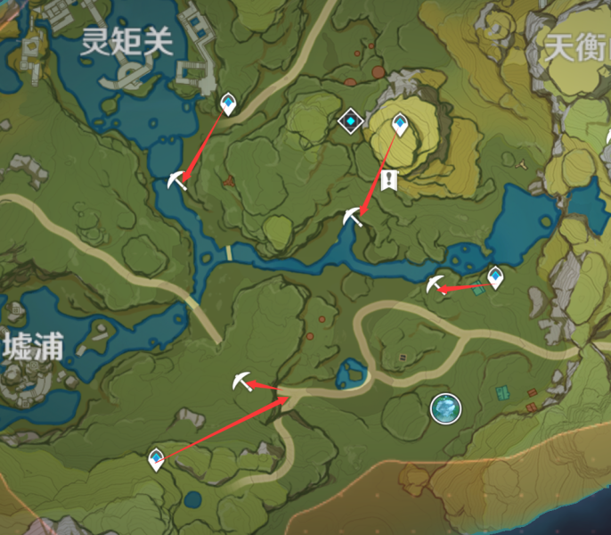 《原神》2.2璃月水晶矿位置介绍