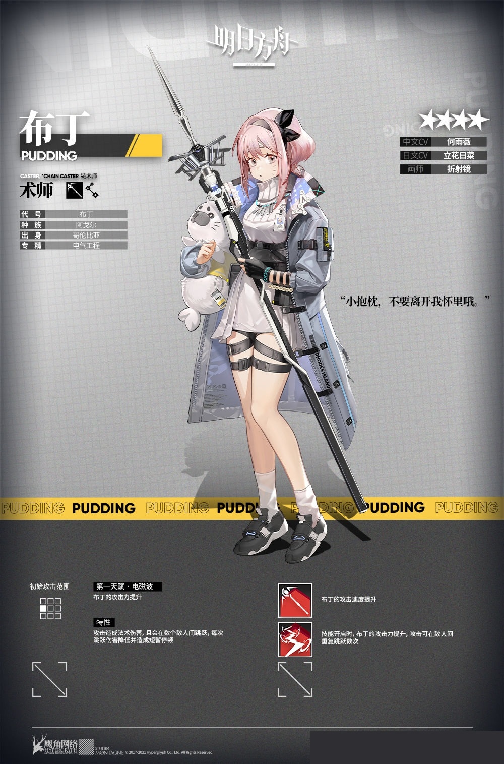 《明日方舟》布丁角色介绍 《明日方舟》布丁角色介绍