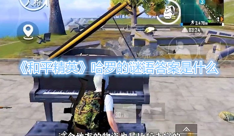 《和平精英》哈罗的谜语答案是什么？