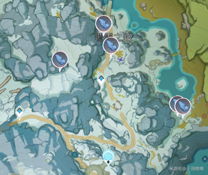 《原神》2.2星银矿石采集路线一览