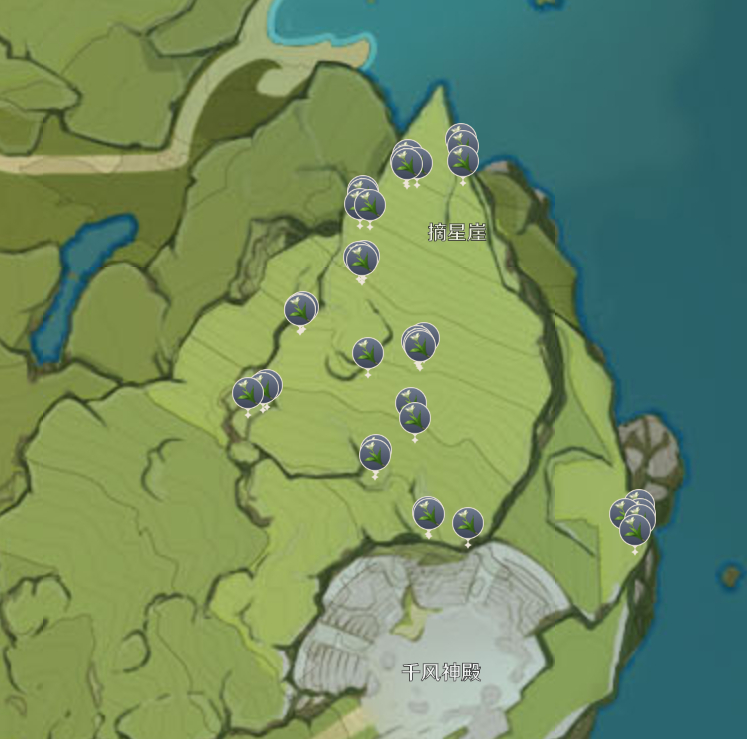 《原神》塞西莉亚花快速采集路线