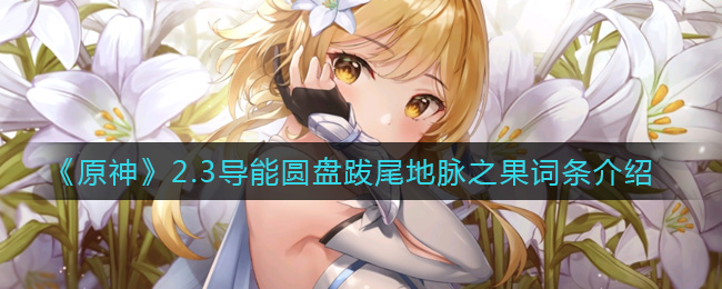 《原神》2.3导能圆盘跋尾地脉之果词条有哪些？