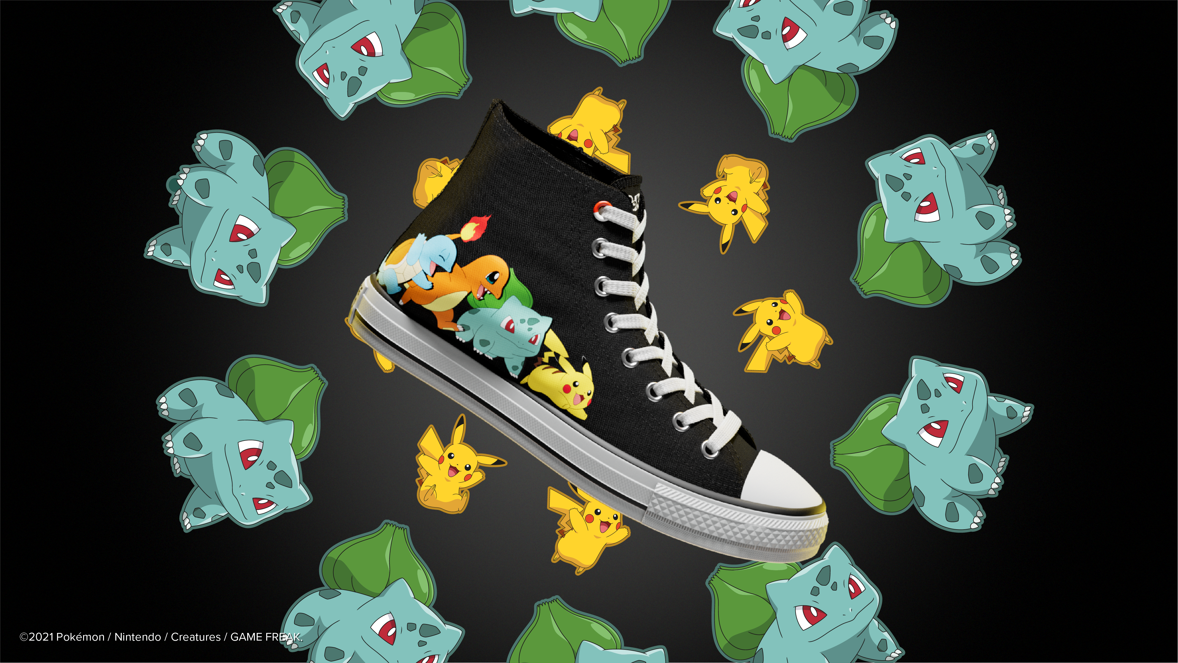 CONVERSE 携手宝可梦推出全新合作系列，庆祝宝可梦诞生25周年