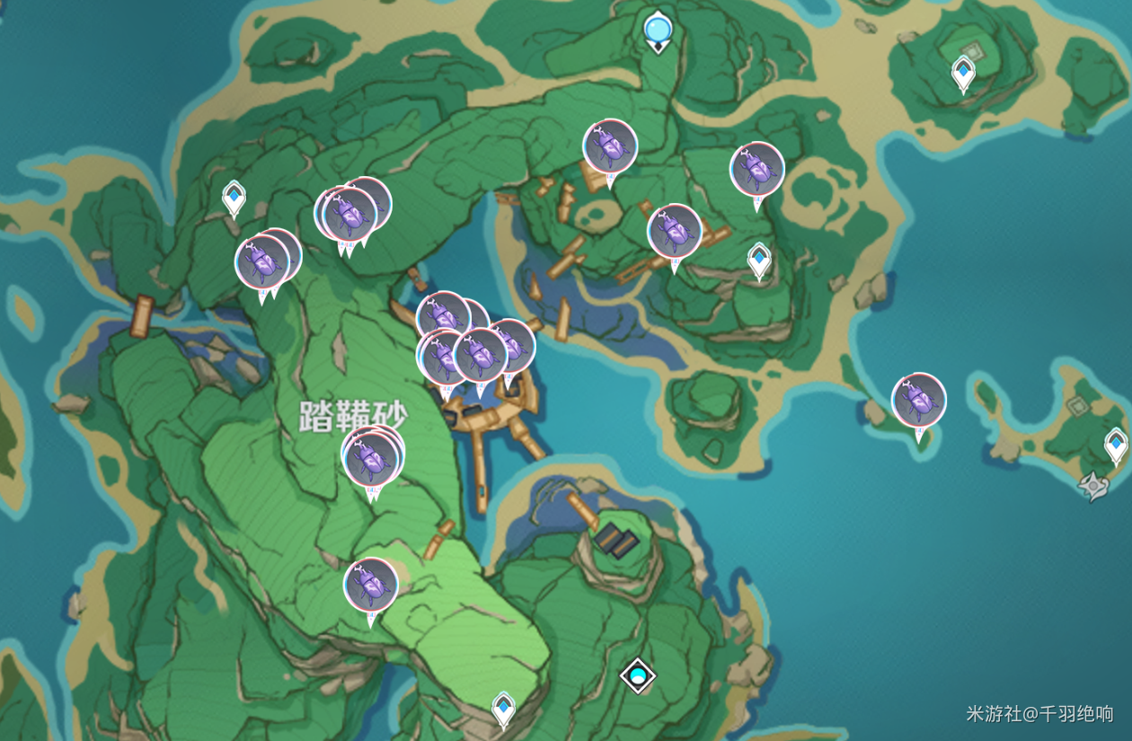 《原神》荒泷一斗突破材料鬼兜虫位置大全（共55只）