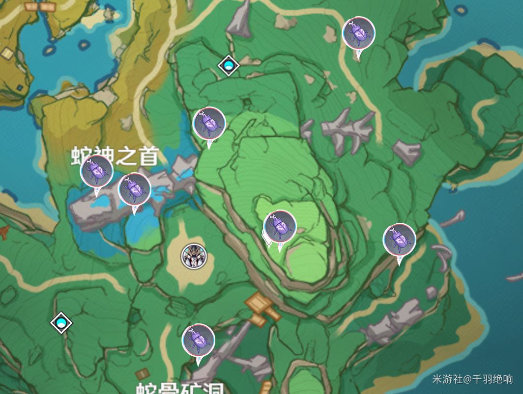 《原神》荒泷一斗突破材料鬼兜虫位置大全（共55只）