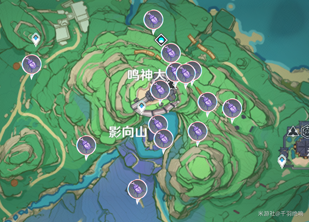 《原神》荒泷一斗突破材料鬼兜虫位置大全（共55只）