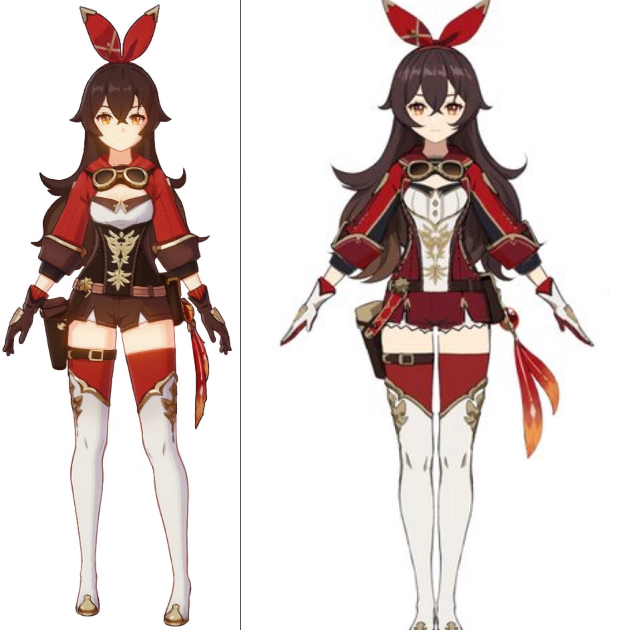 国服特供版？《原神》部分角色外观和谐对比