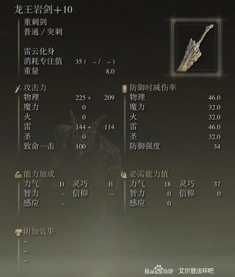 艾尔登法环全武器强化10属性一览