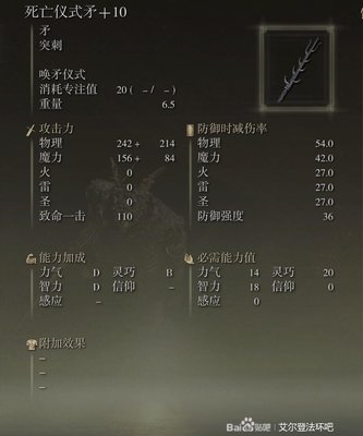 艾尔登法环全武器强化10属性一览