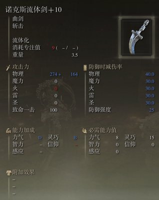 艾尔登法环全武器强化10属性一览