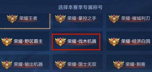 王者荣耀伐木机器称号获得条件是什么？