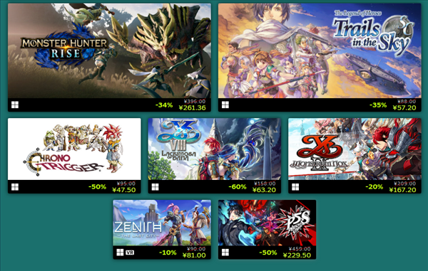 Steam JRPG特卖开启：囊括多款日系RPG游戏