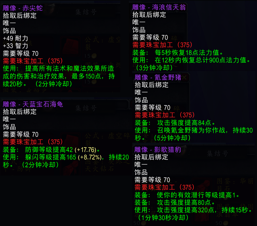 《魔兽世界TBC》怀旧服：破碎残阳声望商店物品盘点 珠宝炼金极品较多