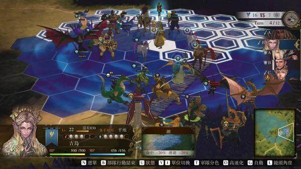 战略RPG游戏《幻想大陆战记：卢纳基亚传说》Steam版发售，新增自由模式！