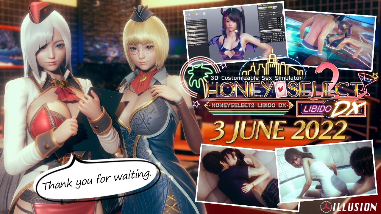 I社《(Honey Select 2: Libido DX)》Steam版6月3日发售