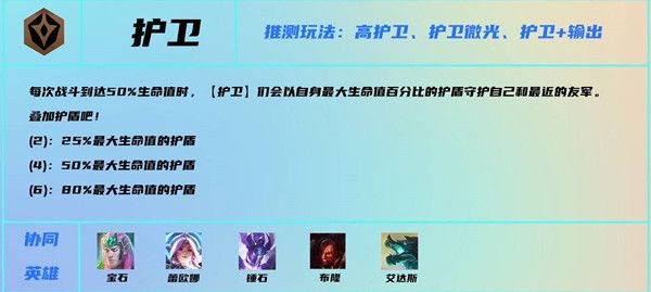 《云顶之弈》s7护卫阵容玩法攻略