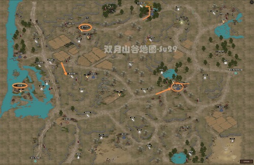 部落与弯刀手游双月山谷地图一览