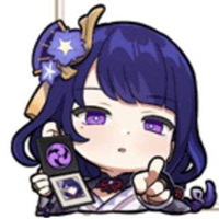 原神雷神哭泣表情包动图gif