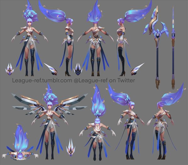 《英雄联盟》钢铁女武神皮肤建模展示 迦娜美如画