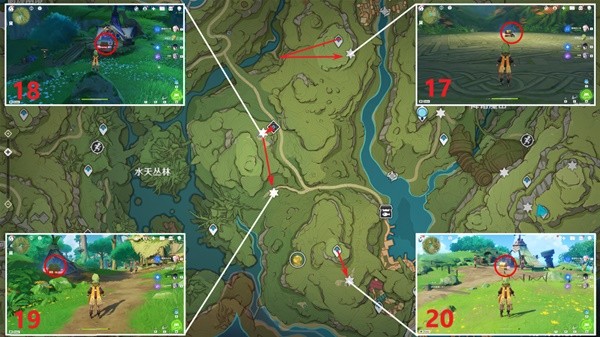 《原神》3.0须弥雨林区域奇馈宝箱收集指南