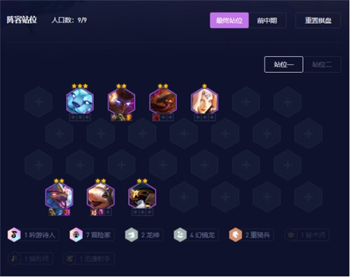 《云顶之弈》s7.5冒险幻镜双龙阵容搭配选择
