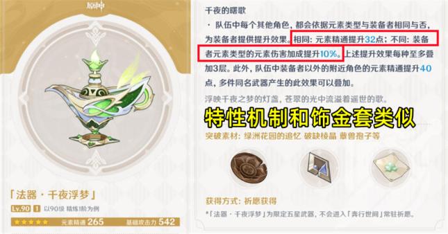 《原神》千夜浮梦强度及适用角色分析