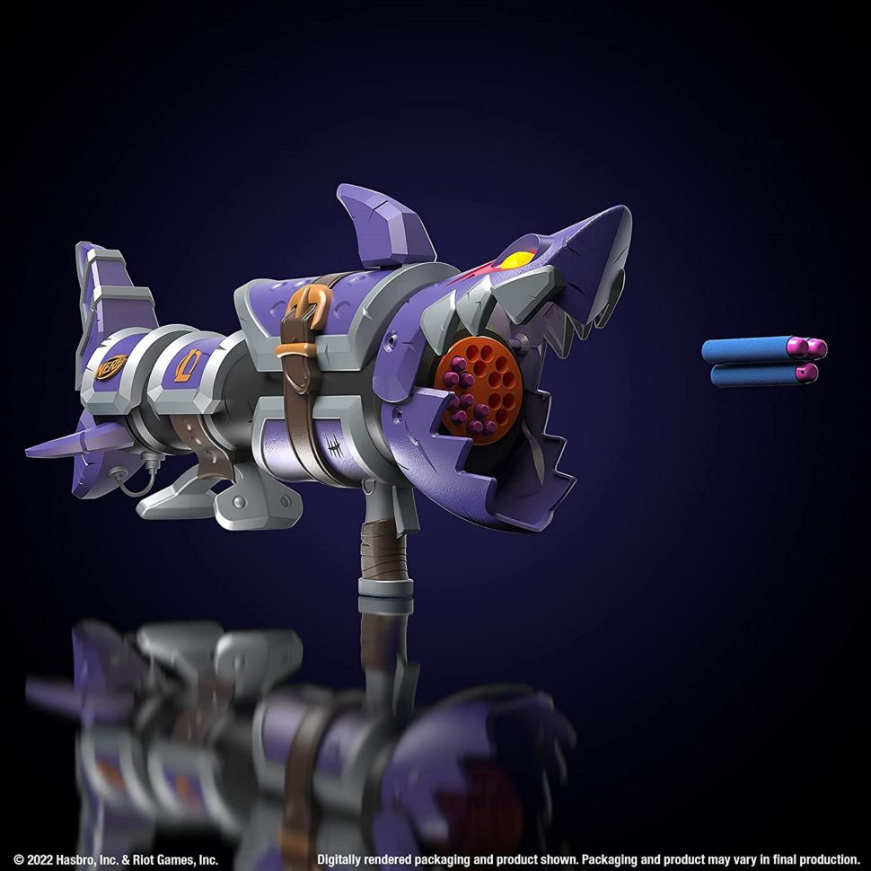 《英雄联盟》联动NERF 推出金克斯鱼骨火箭筒