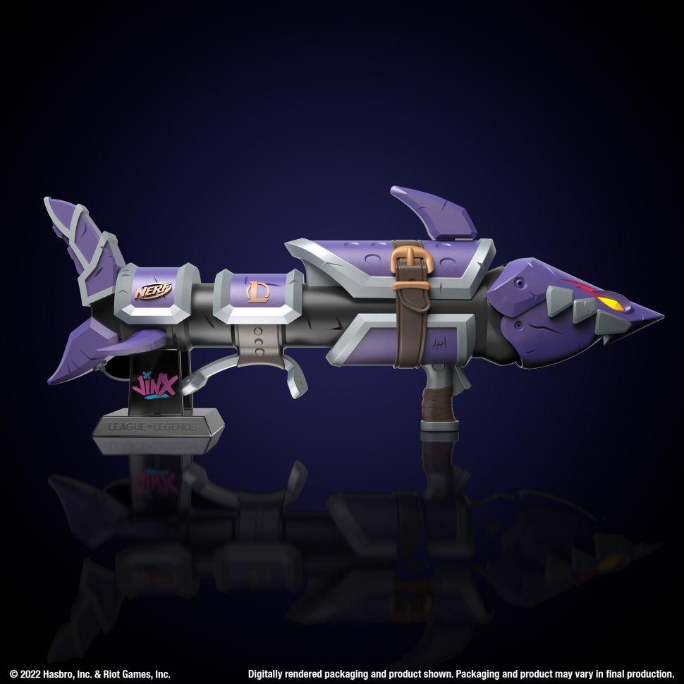 《英雄联盟》联动NERF 推出金克斯鱼骨火箭筒